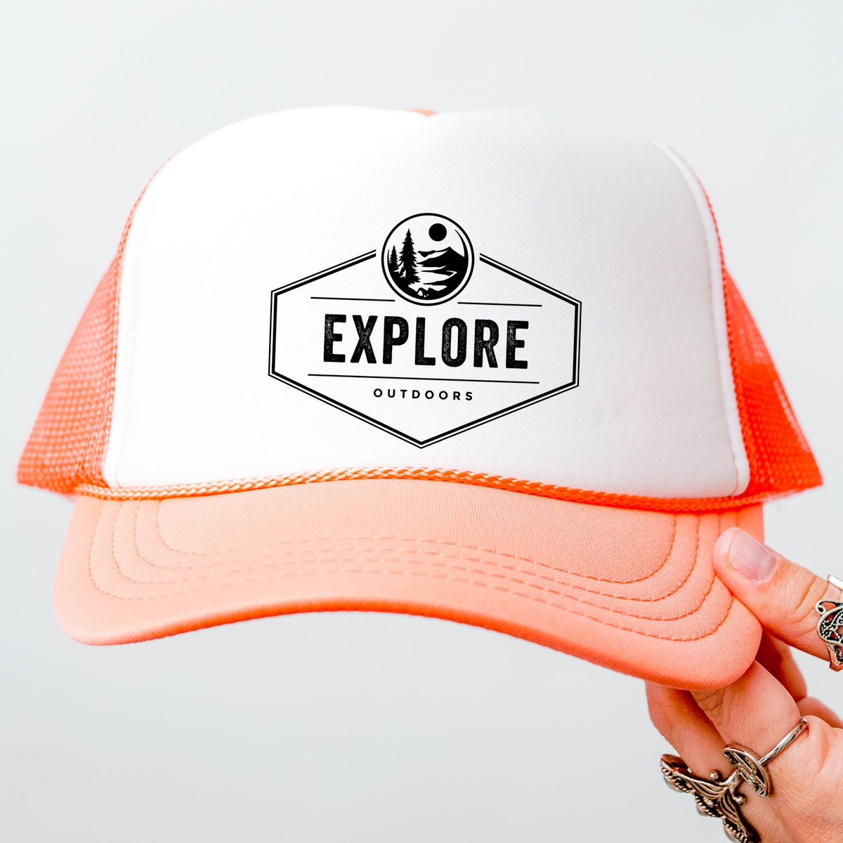 Explore Outdoors - Youth Graphic Foam Trucker Hat
