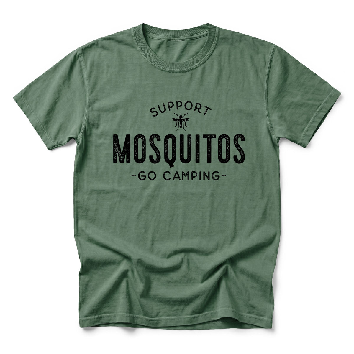 Support Mosquitos - Men's Garment Dyed Graphic T-Shirt