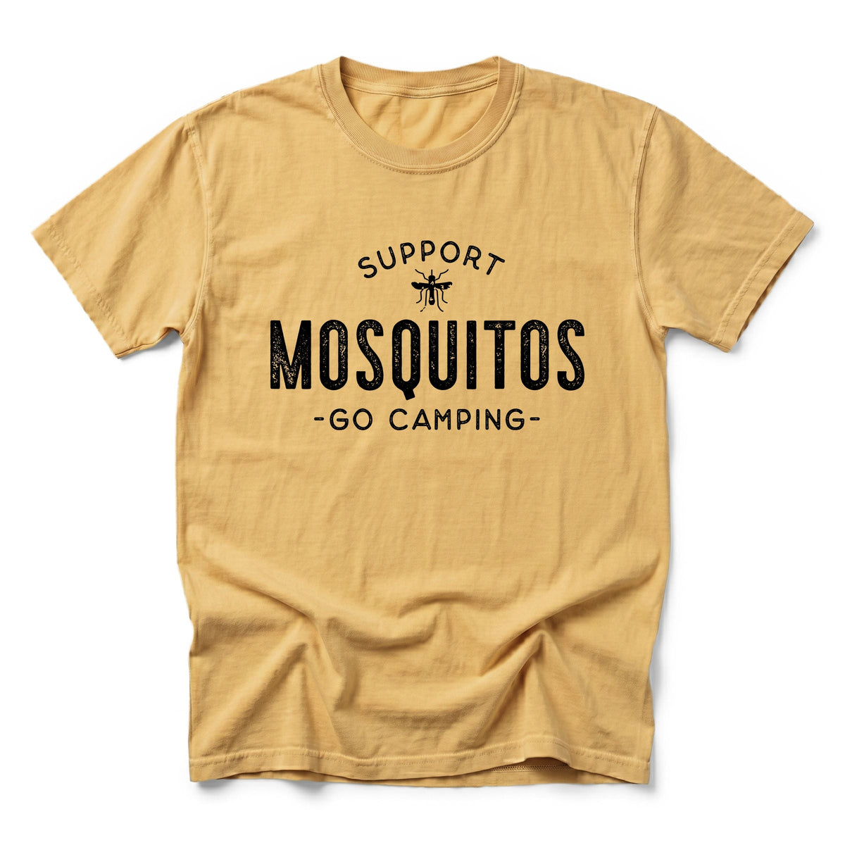 Support Mosquitos - Men's Garment Dyed Graphic T-Shirt