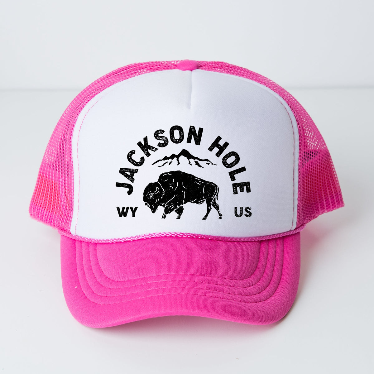 Jackson Hole Mountains - Women's Graphic Foam Trucker Hat