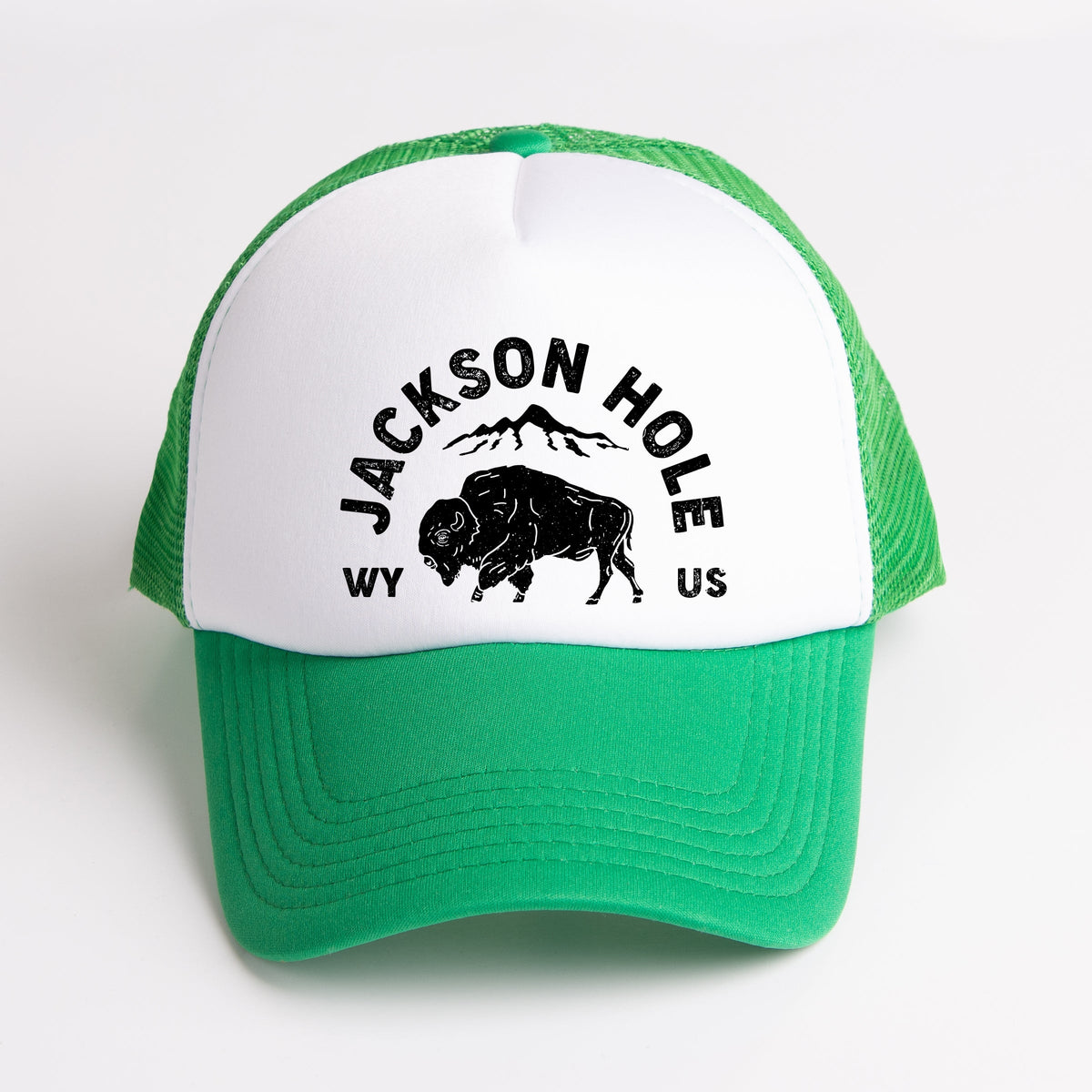 Jackson Hole Mountains - Women's Graphic Foam Trucker Hat
