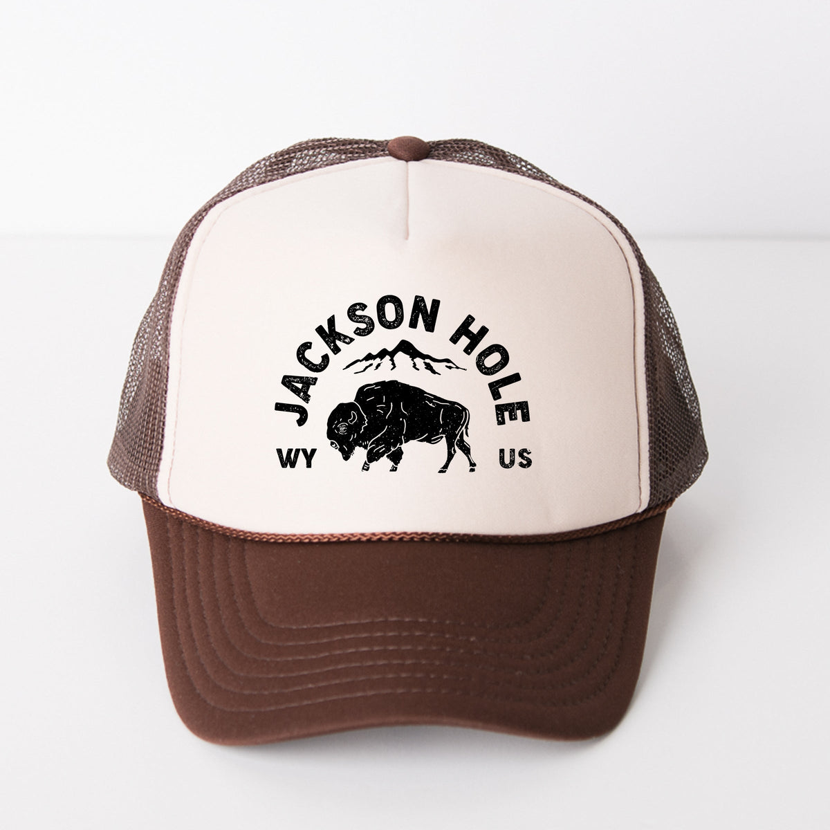 Jackson Hole Mountains - Women's Graphic Foam Trucker Hat