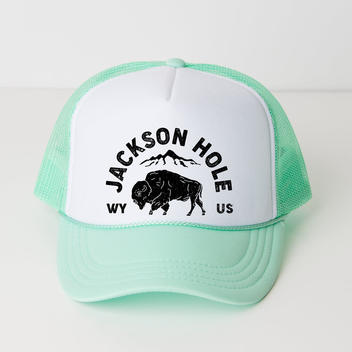Jackson Hole Mountains - Women's Graphic Foam Trucker Hat