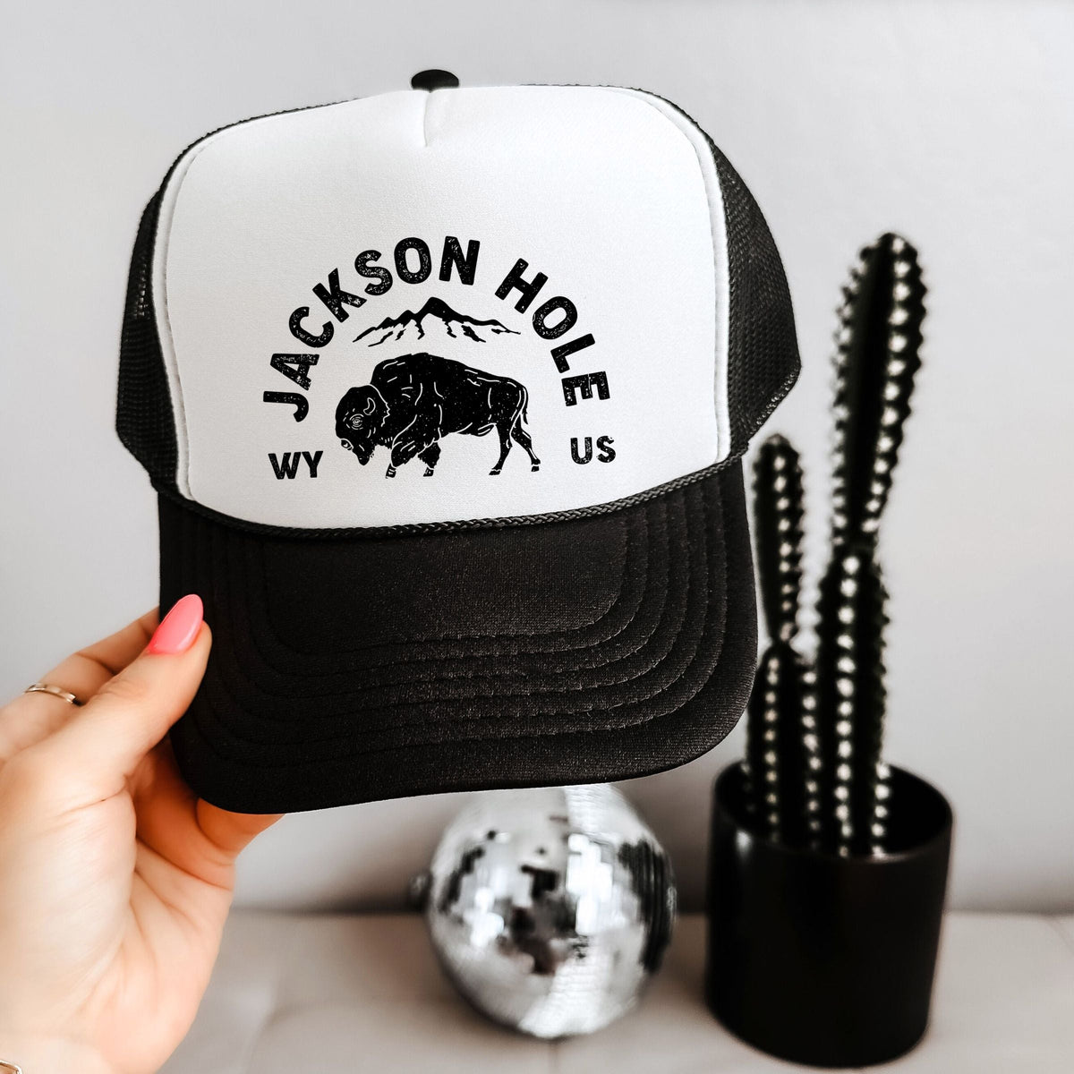 Jackson Hole Mountains - Youth Graphic Foam Trucker Hat