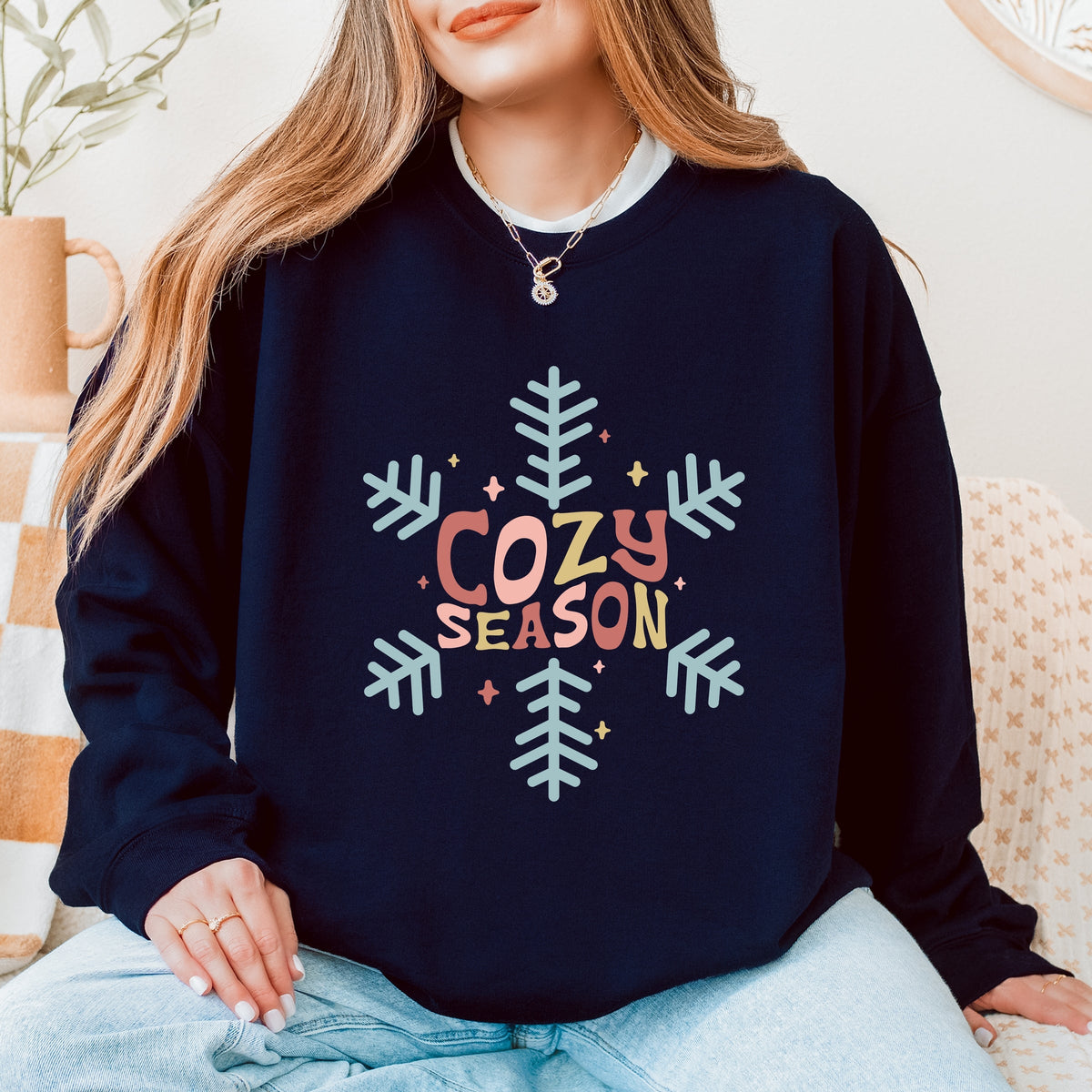 Cozy Season Colorful - Women's Graphic Sweatshirt