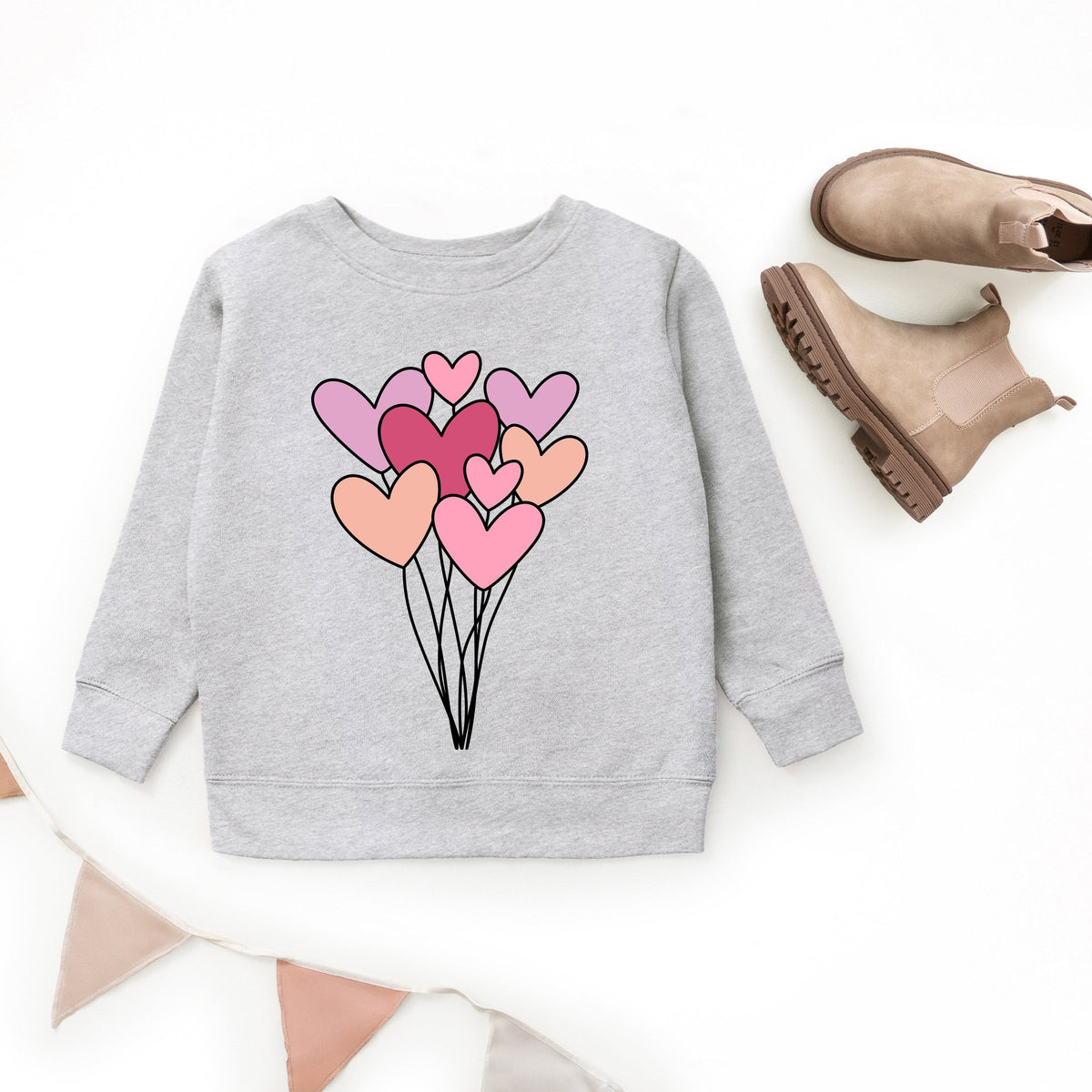 Heart Balloon Bundle - Youth Graphic Sweatshirt