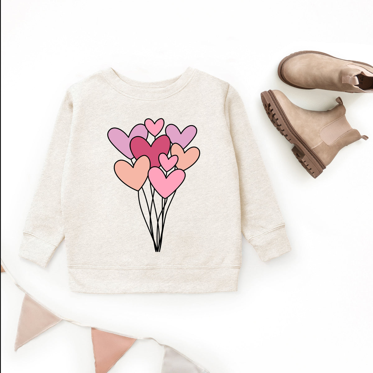 Heart Balloon Bundle - Youth Graphic Sweatshirt