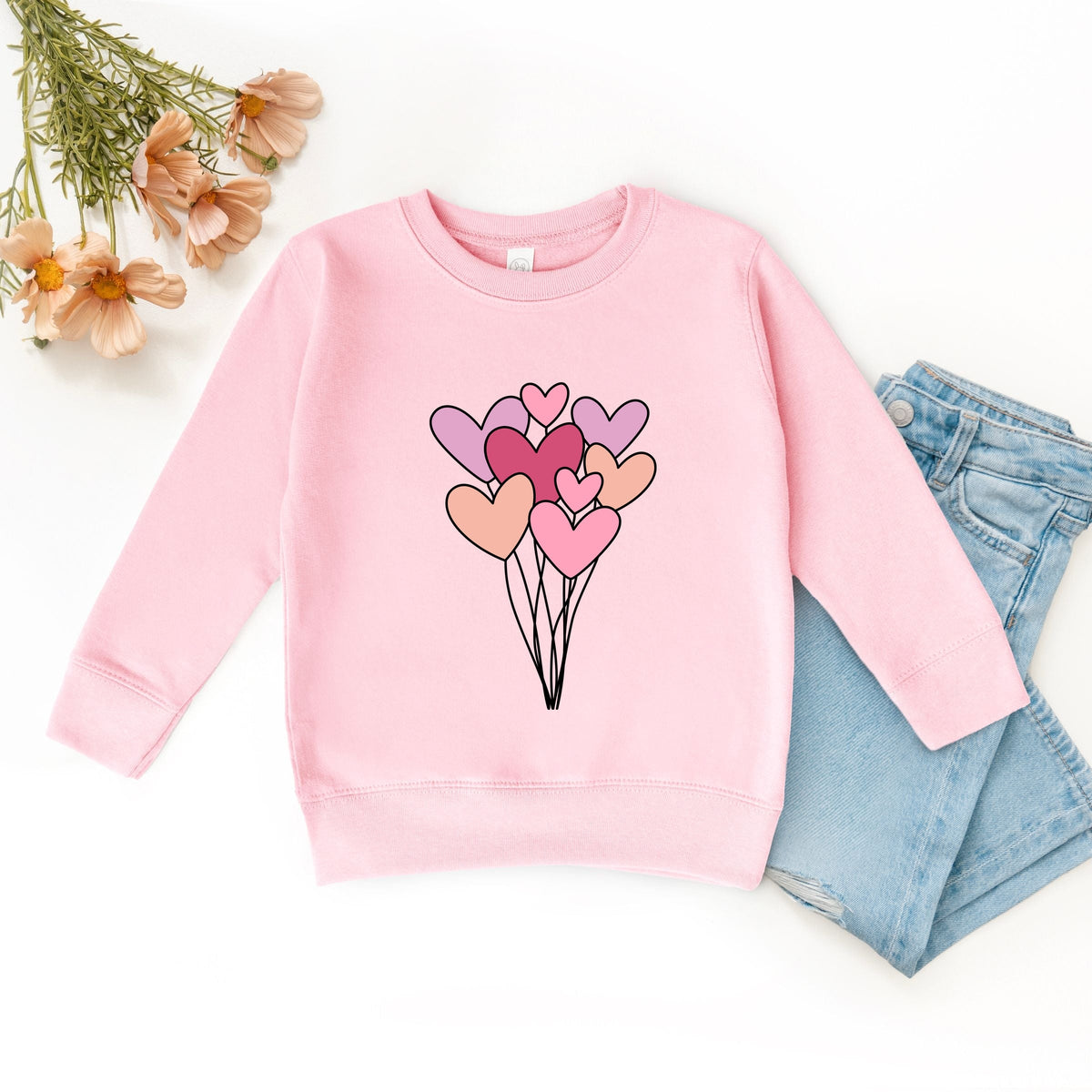 Heart Balloon Bundle - Youth Graphic Sweatshirt