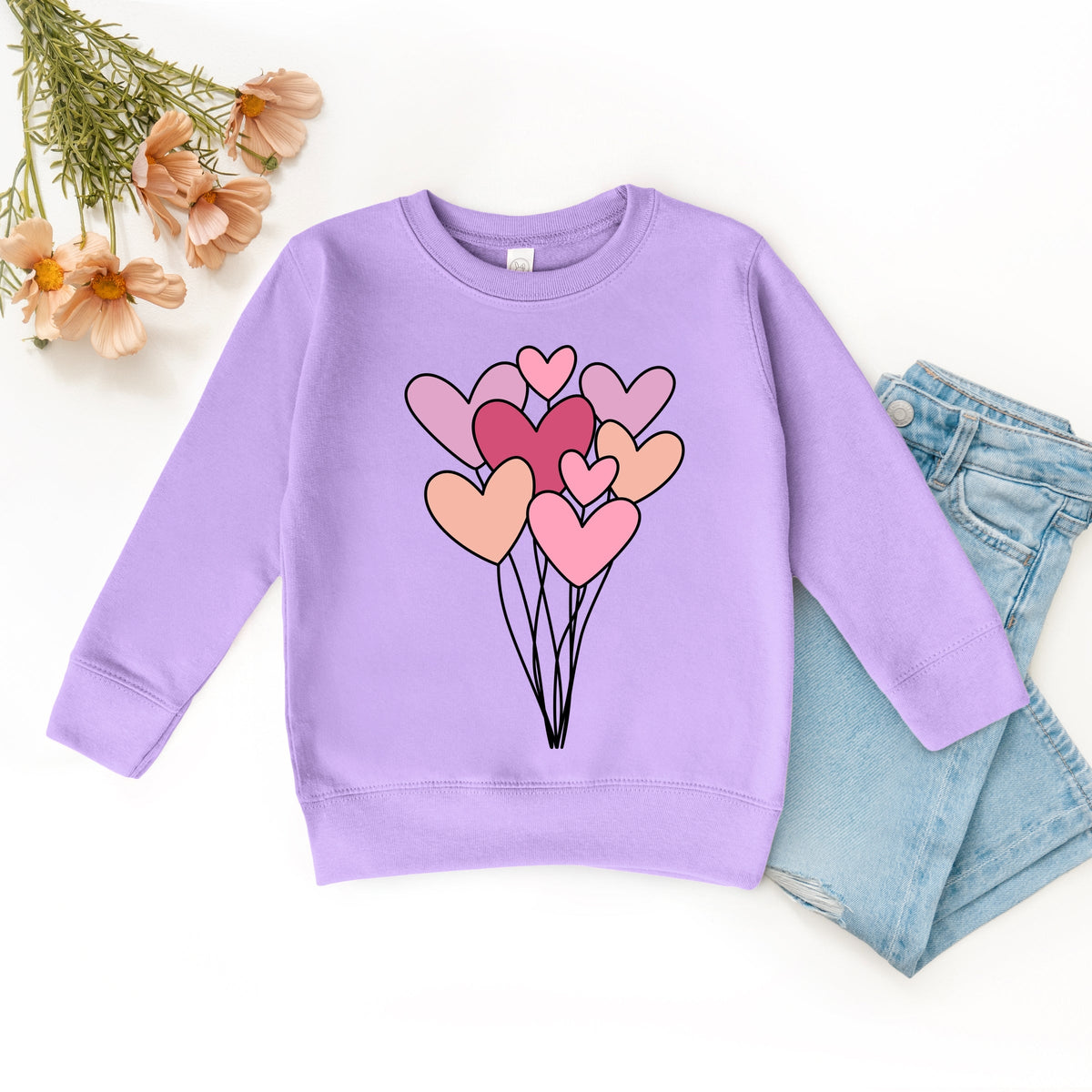 Heart Balloon Bundle - Toddler Graphic Sweatshirt