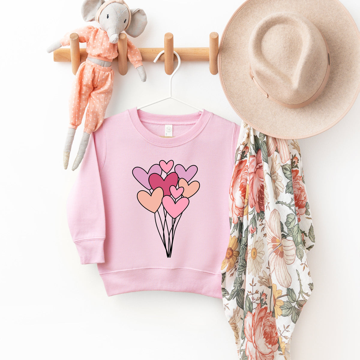 Heart Balloon Bundle - Toddler Graphic Sweatshirt