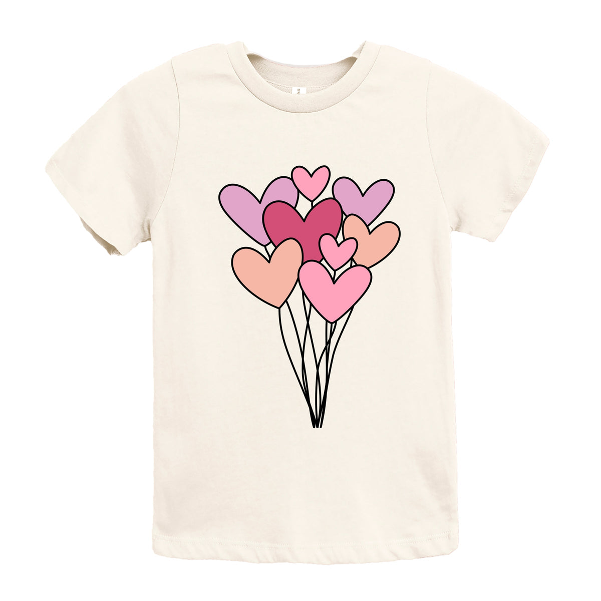 Heart Balloon Bundle - Youth Short Sleeve Graphic T-Shirt