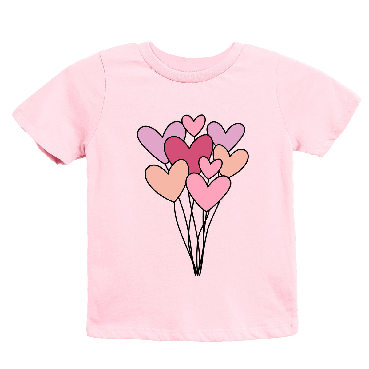 Heart Balloon Bundle - Youth Short Sleeve Graphic T-Shirt