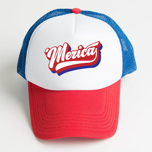 'Merica Retro - Youth Graphic Foam Trucker Hat