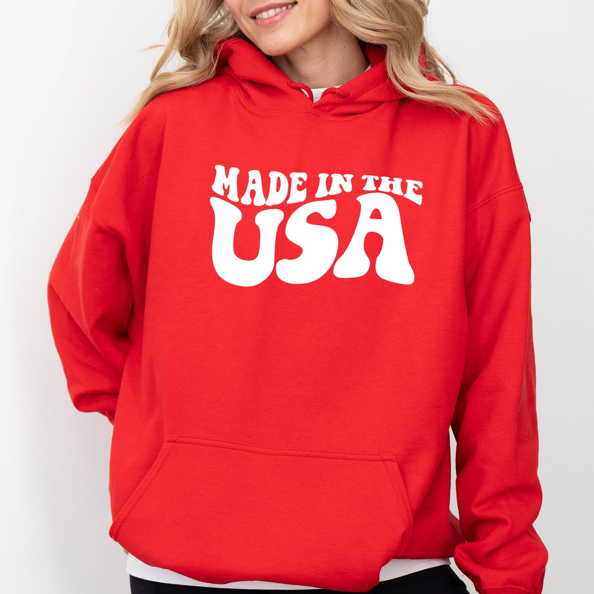 Made In The USA Wavy - Women's Graphic Hoodie