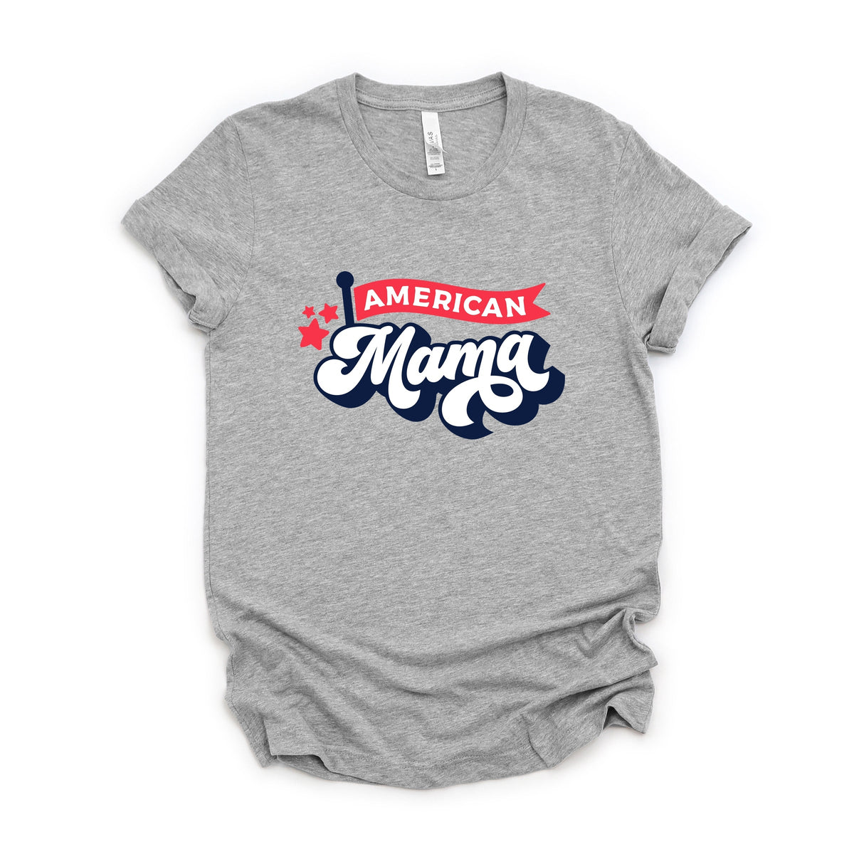 American Mama Flag - Women's Short Sleeve Graphic T-Shirt