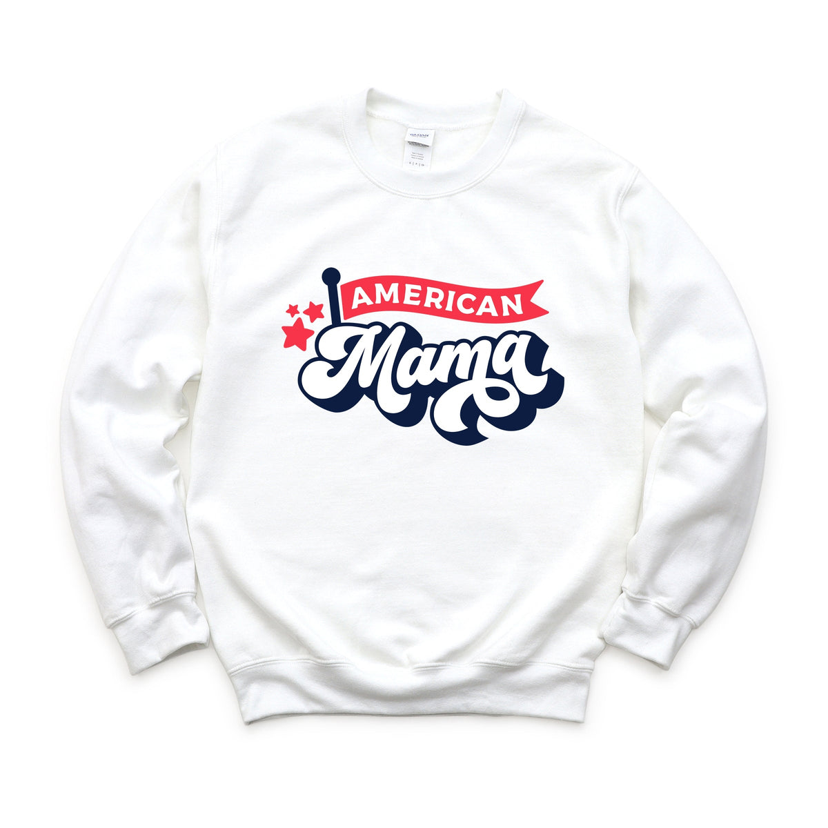 American Mama Flag - Women's Graphic Sweatshirt