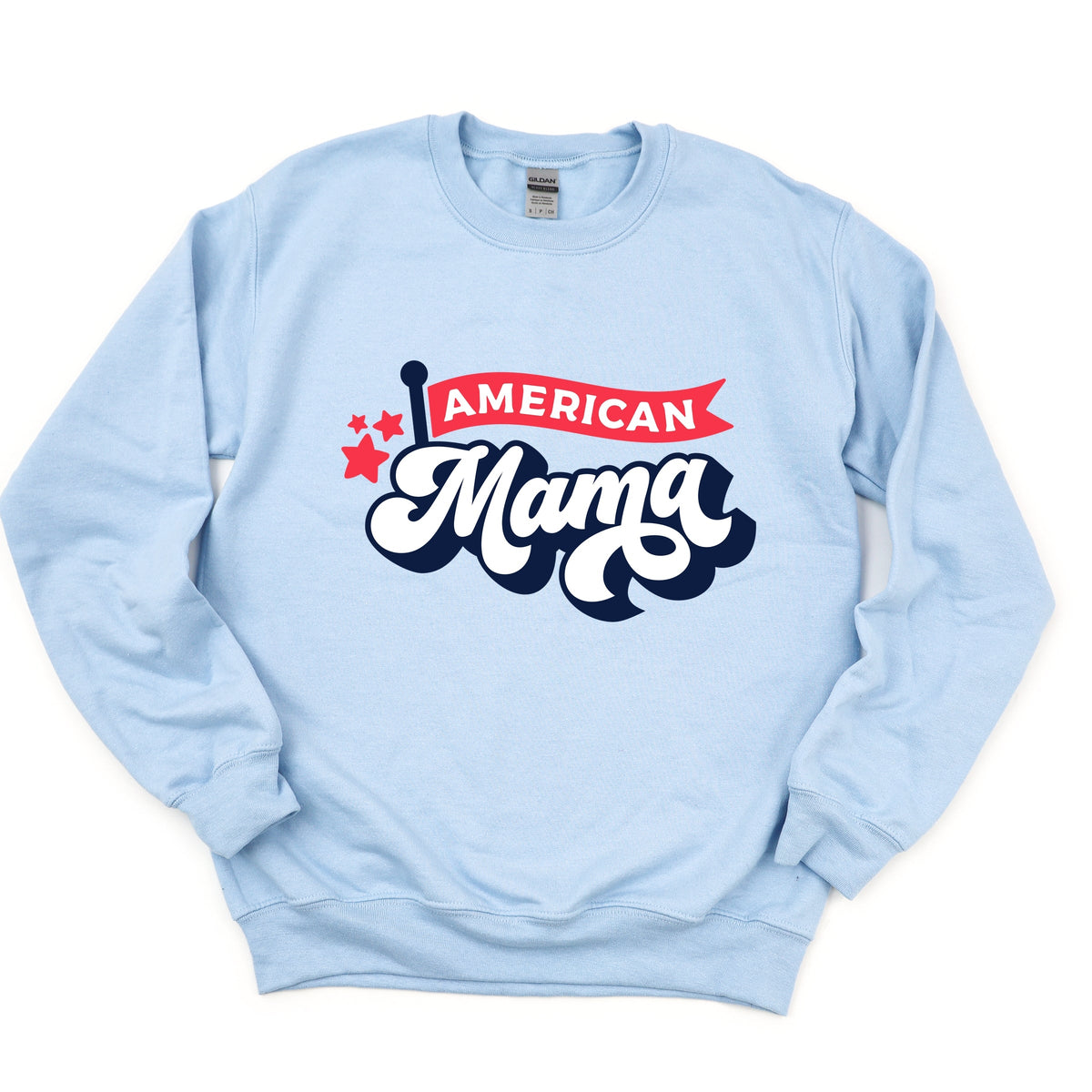 American Mama Flag - Women's Graphic Sweatshirt