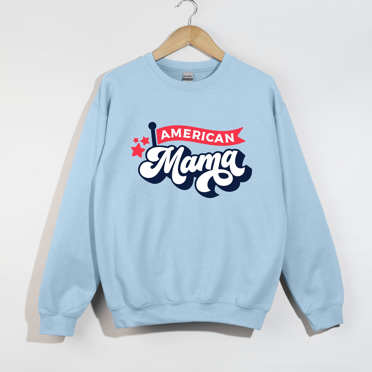 American Mama Flag - Women's Graphic Sweatshirt