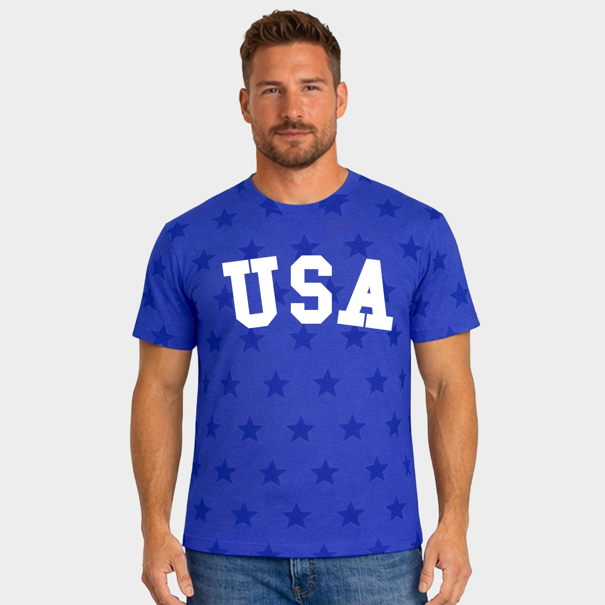 USA Bold - Men's Short Sleeve Star Tee
