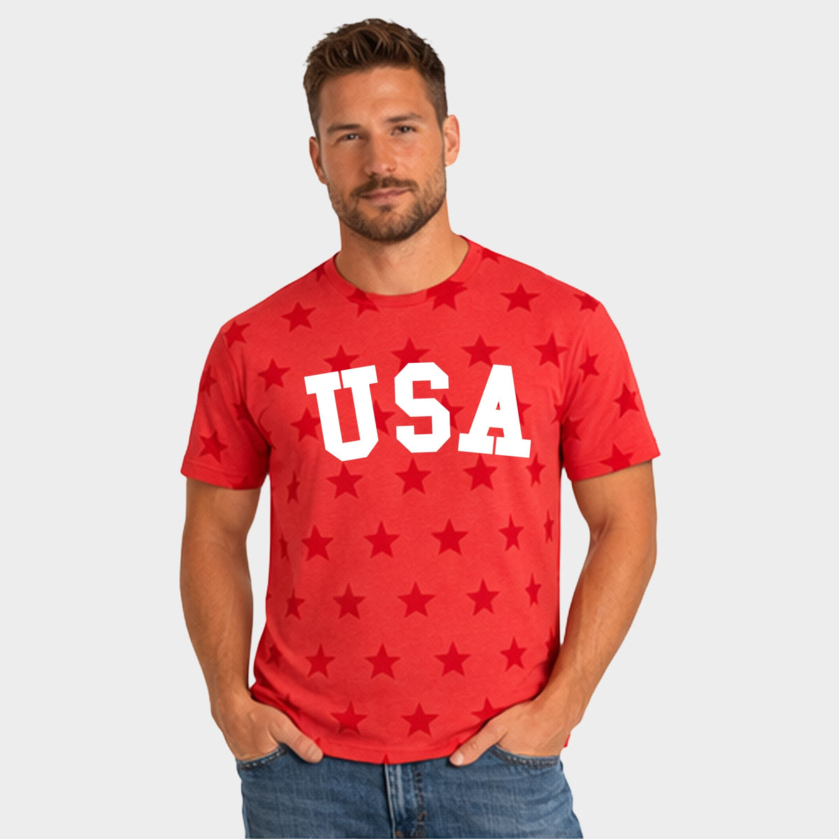USA Bold - Men's Short Sleeve Star Tee