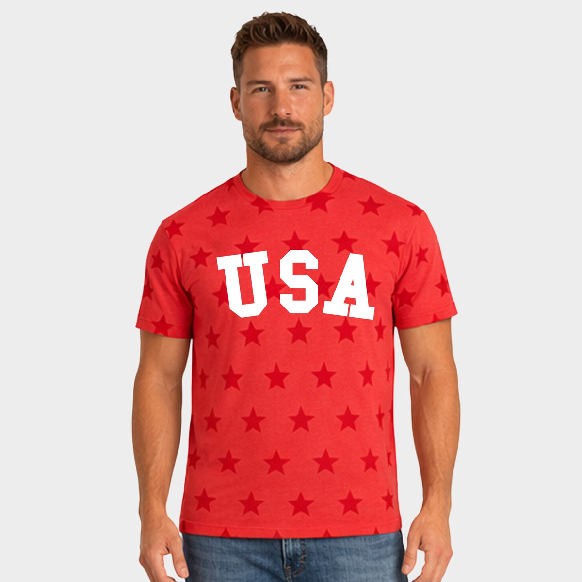 USA Bold - Men's Short Sleeve Star Tee