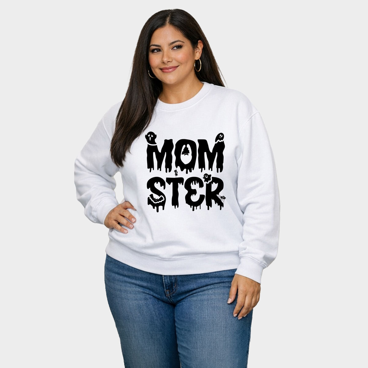 Momster Halloween - Women's Plus Sized Graphic Sweatshirt