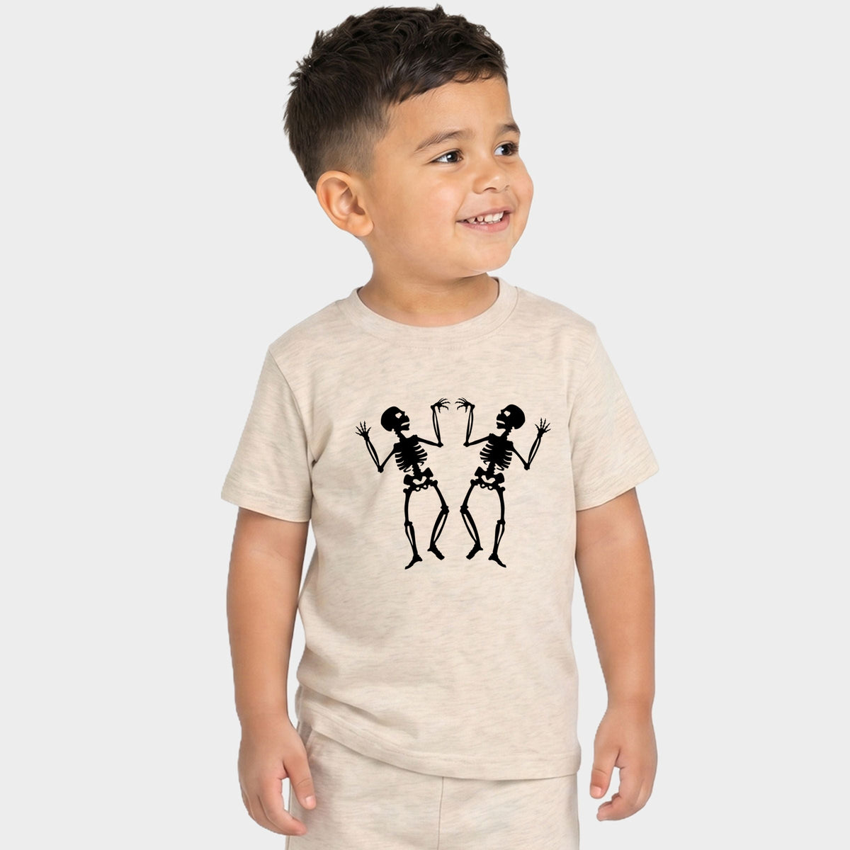 Two Dancing Skeletons - Toddler Crew Shorts Set