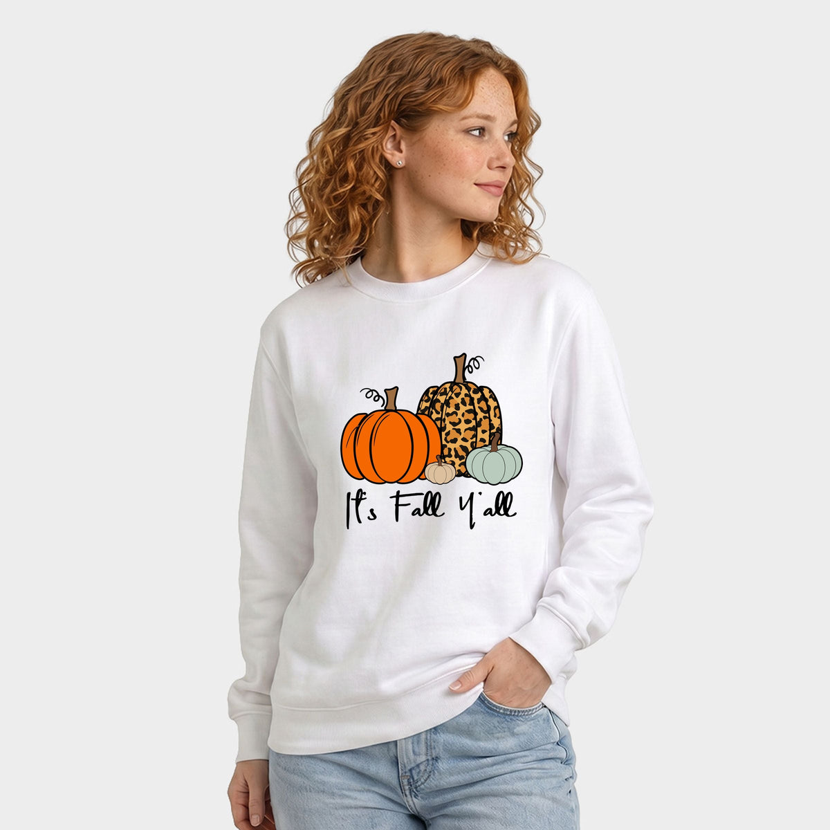 It's Fall Y'all Pumpkins -  Women's Graphic Sweatshirt
