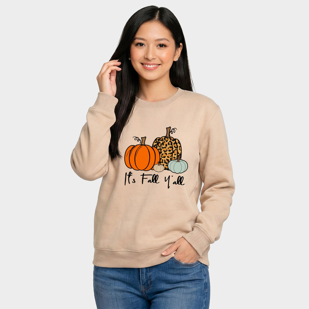 It's Fall Y'all Pumpkins -  Women's Graphic Sweatshirt