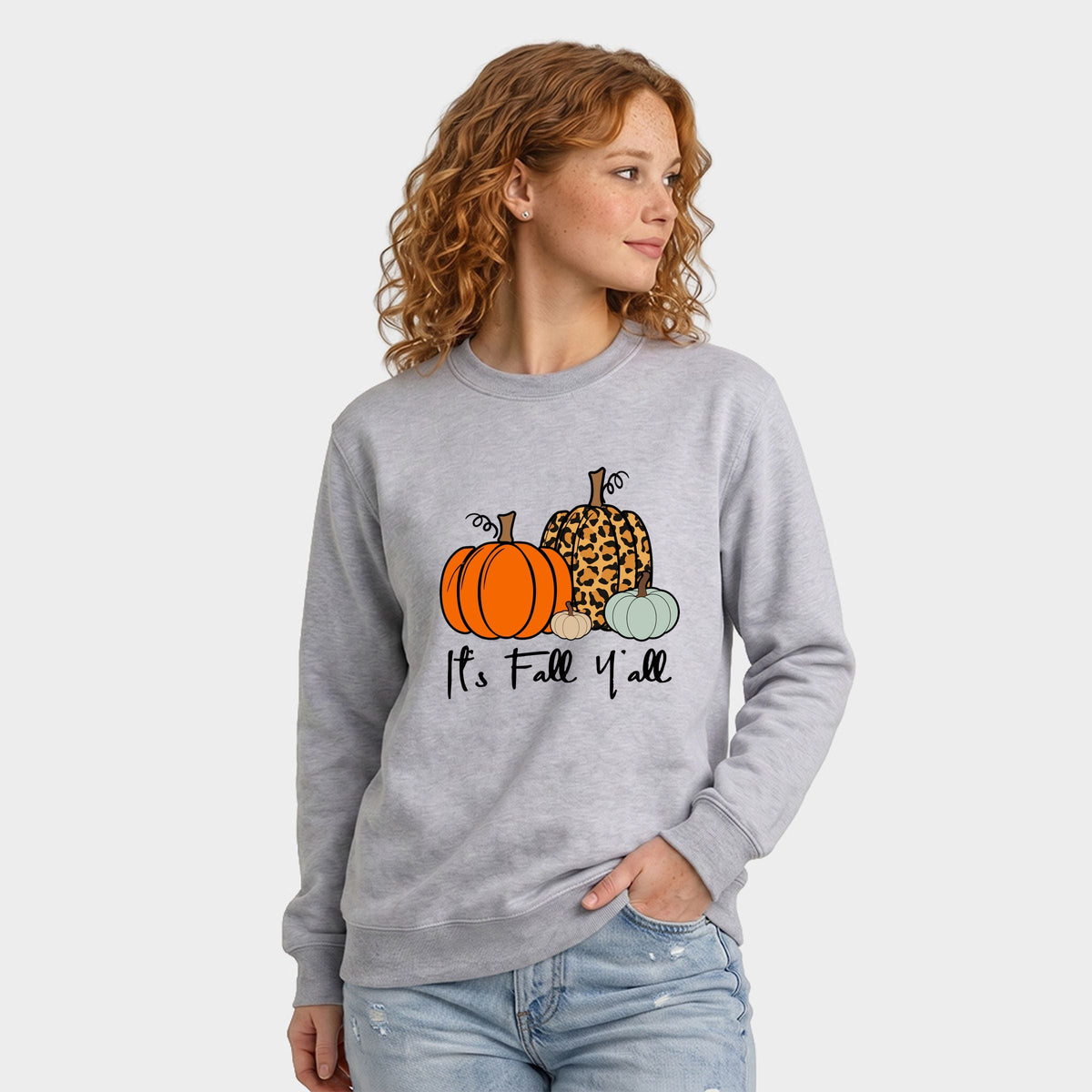It's Fall Y'all Pumpkins -  Women's Graphic Sweatshirt
