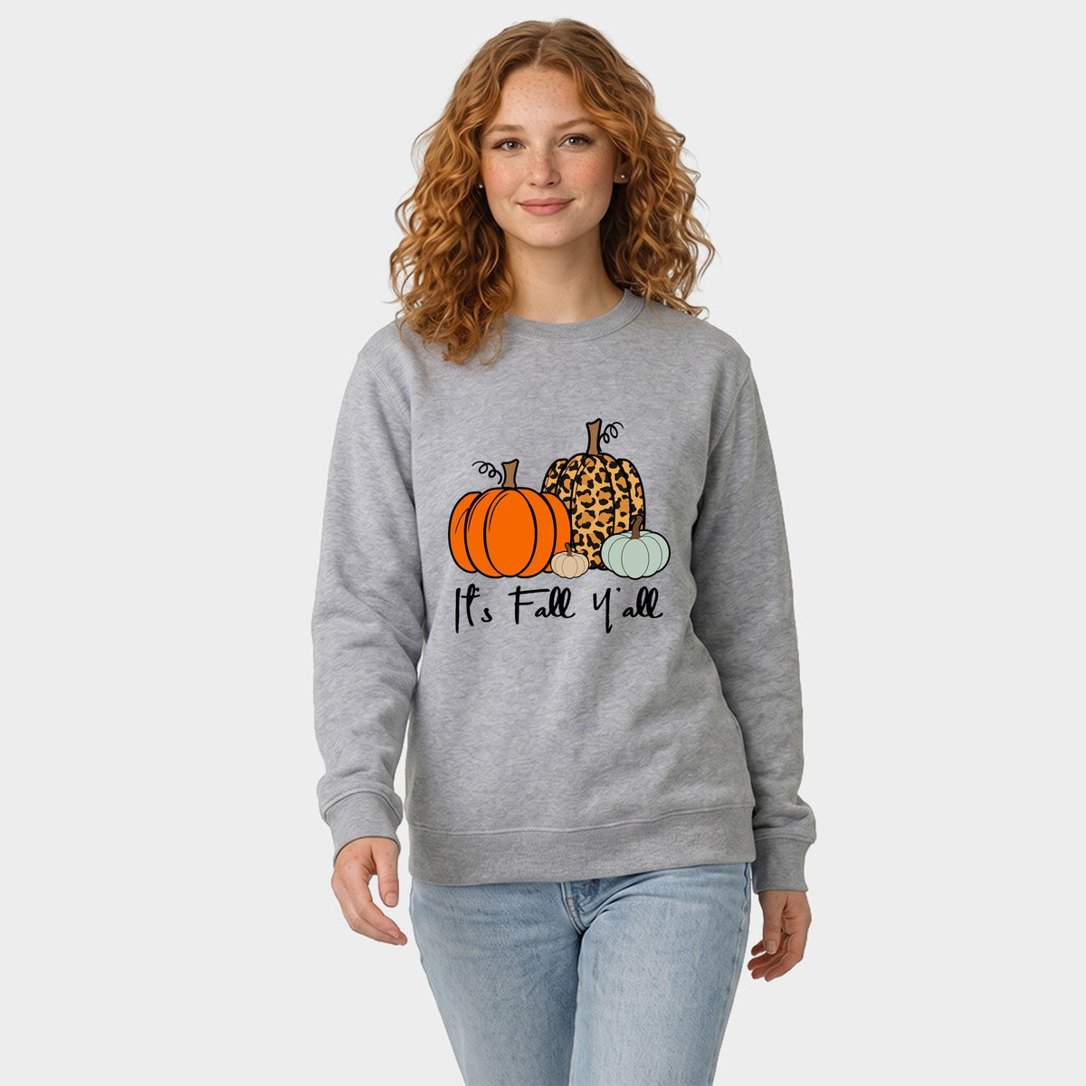 It's Fall Y'all Pumpkins -  Women's Graphic Sweatshirt