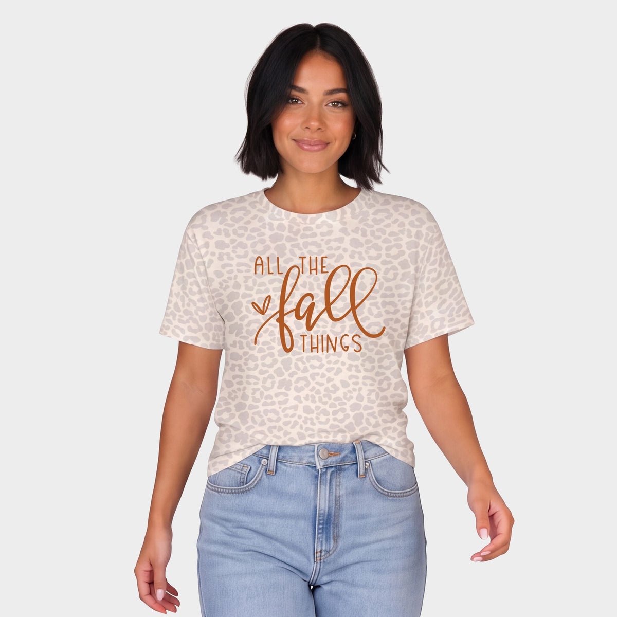All The Fall Things - Women's Leopard Print Tee