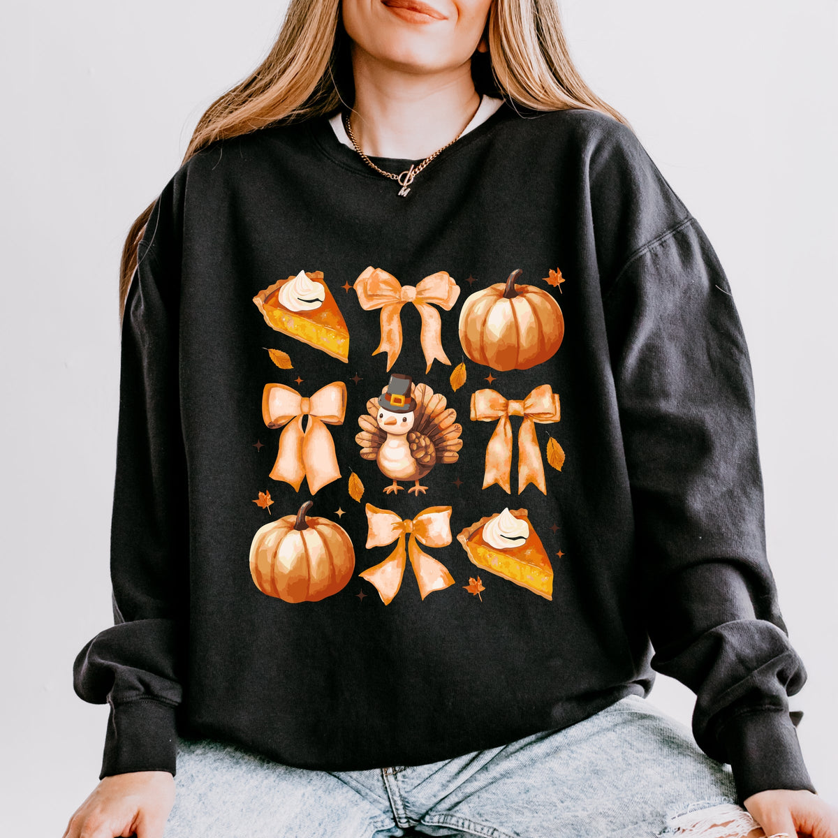 Coquette Turkey Pie - Women's Lightweight Garment Dyed Sweatshirt