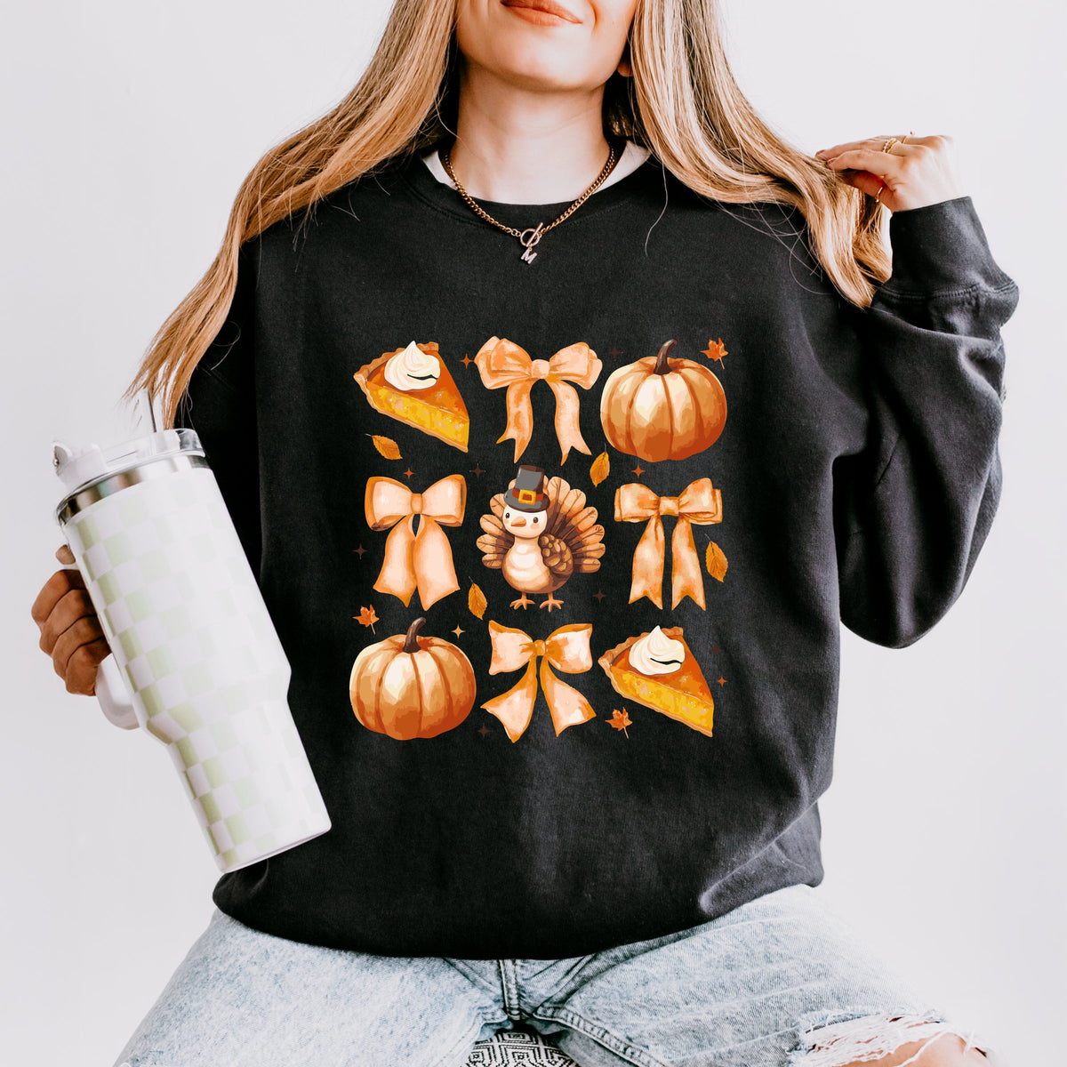 Coquette Turkey Pie - Women's Lightweight Garment Dyed Sweatshirt