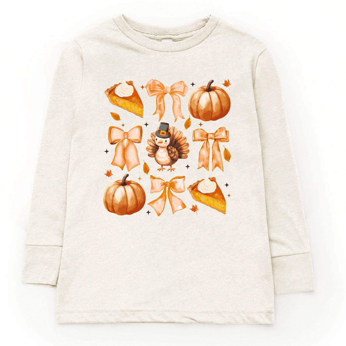Coquette Turkey Pie - Youth Long Sleeve Graphic T-Shirt