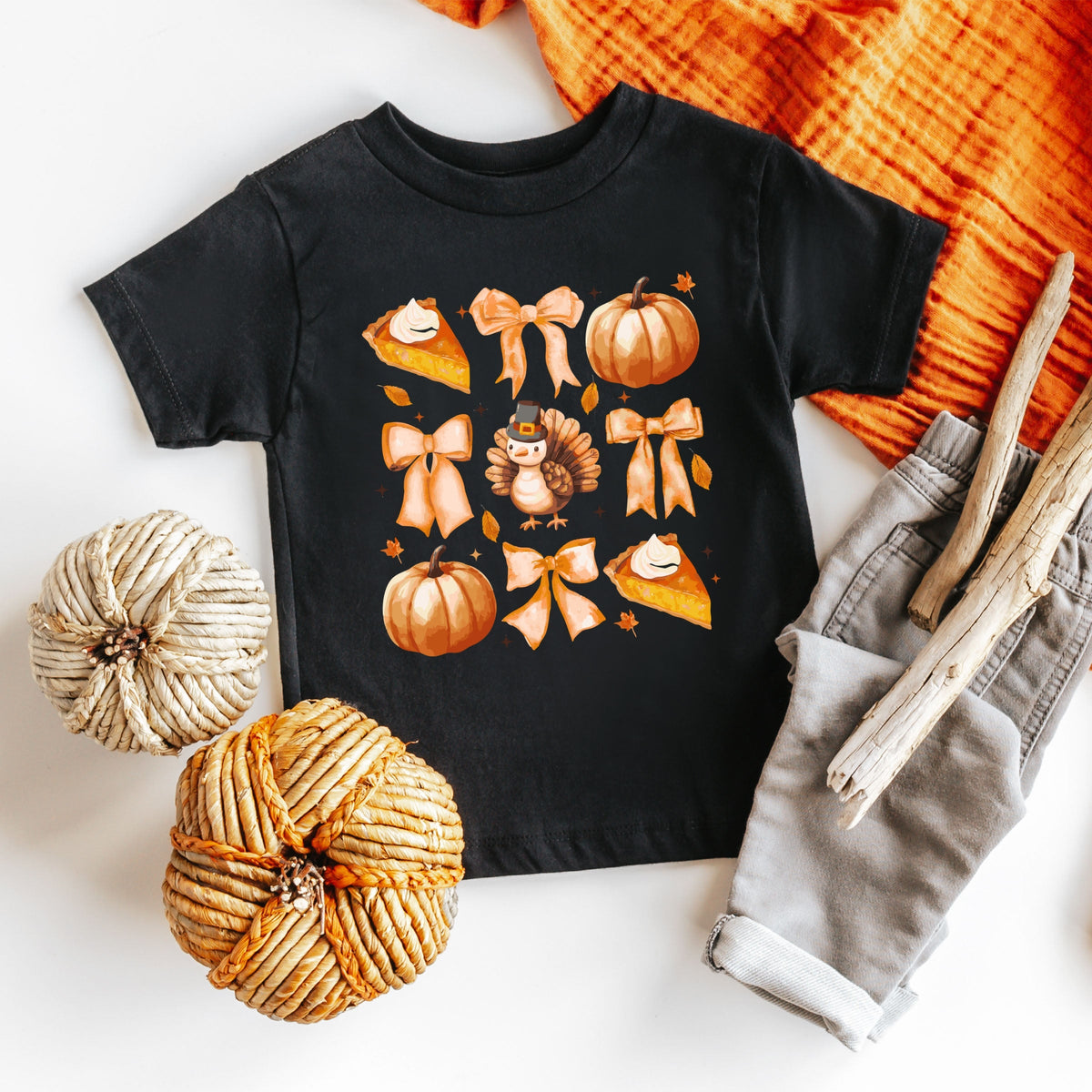 Coquette Turkey Pie - Toddler Short Sleeve Graphic T-Shirt
