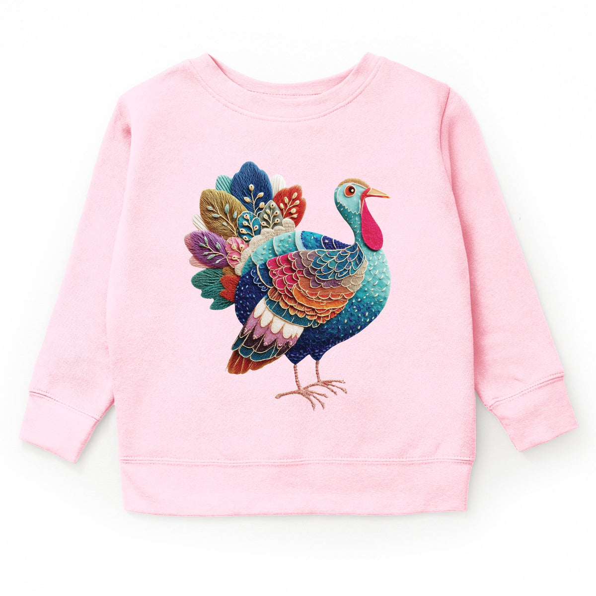 Turkey Patchwork Print - Youth Graphic Sweatshirt