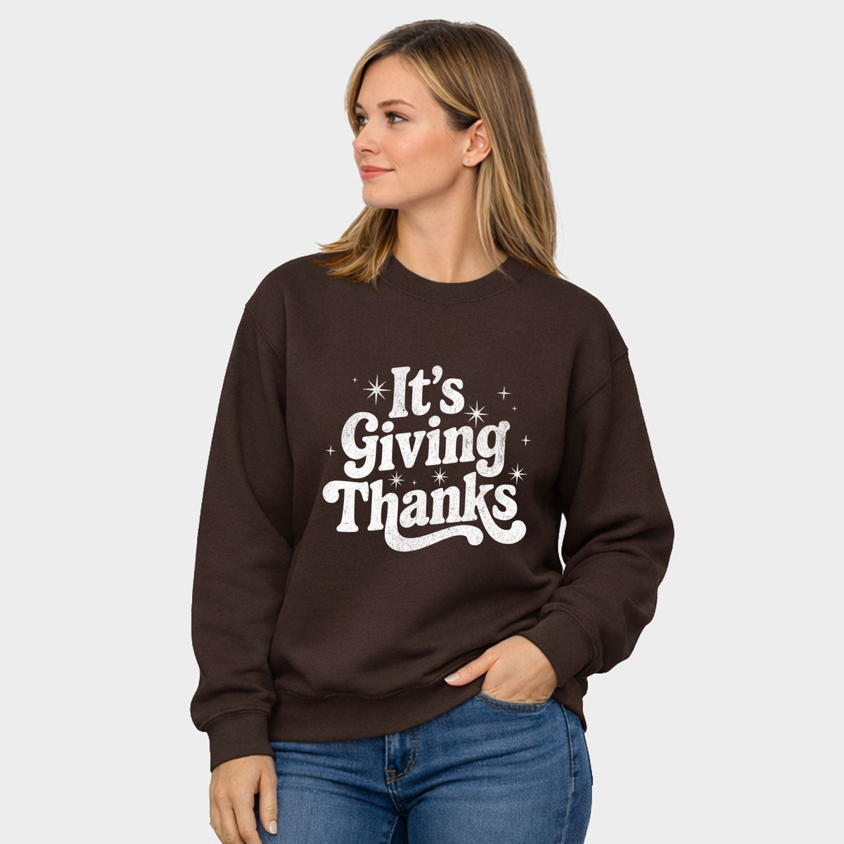Its Giving Thanks - Women's Graphic Sweatshirt