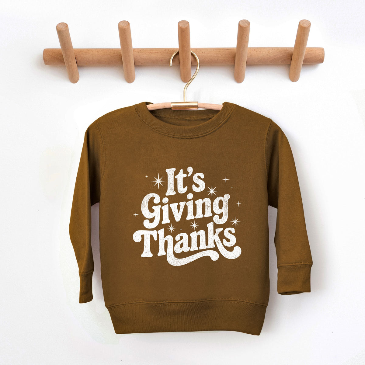 Its Giving Thanks - Toddler Graphic Sweatshirt