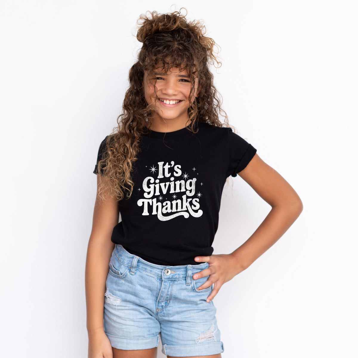 Its Giving Thanks - Youth Short Sleeve Graphic T-Shirt