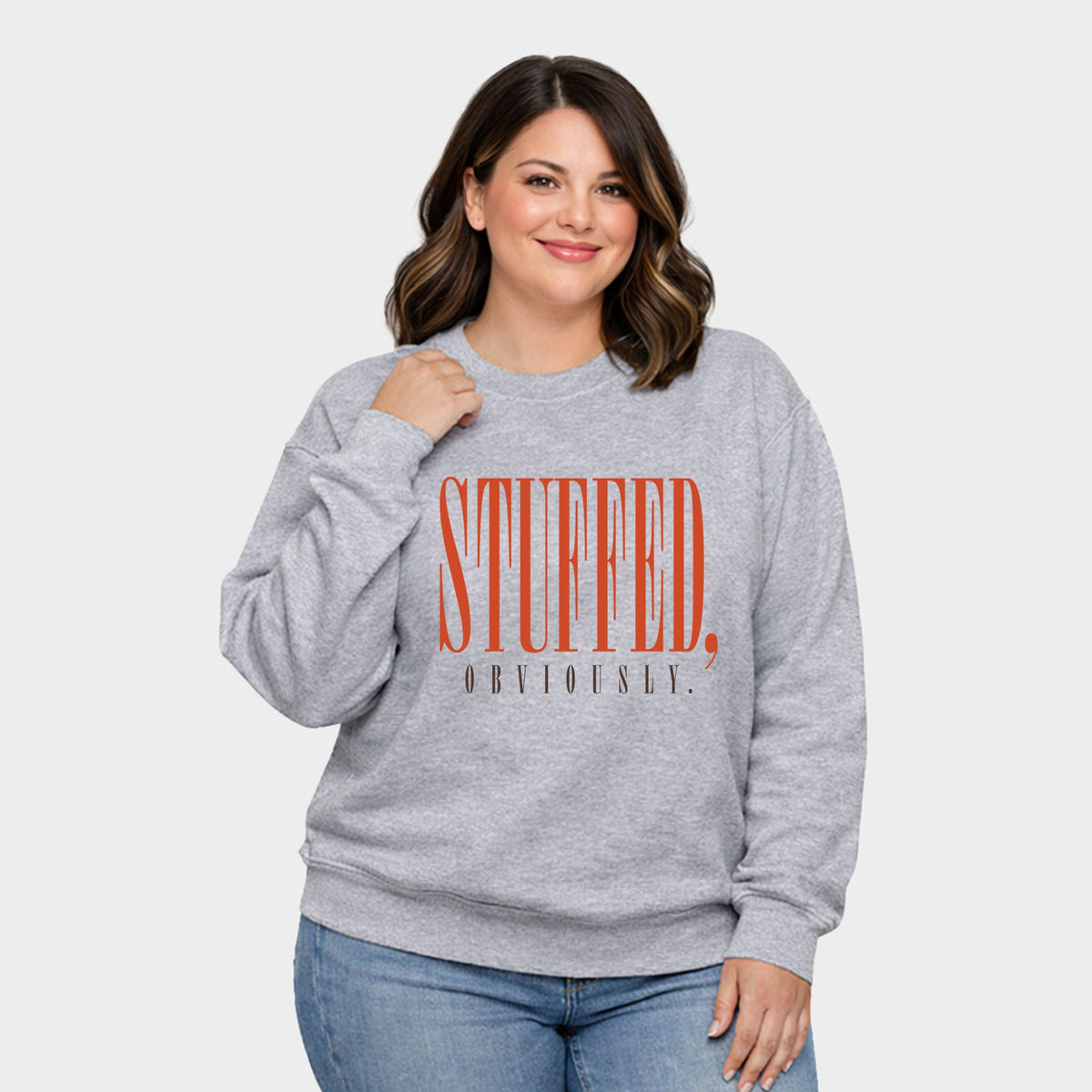 Stuffed, Obviously Tall - Women's Plus Sweatshirt