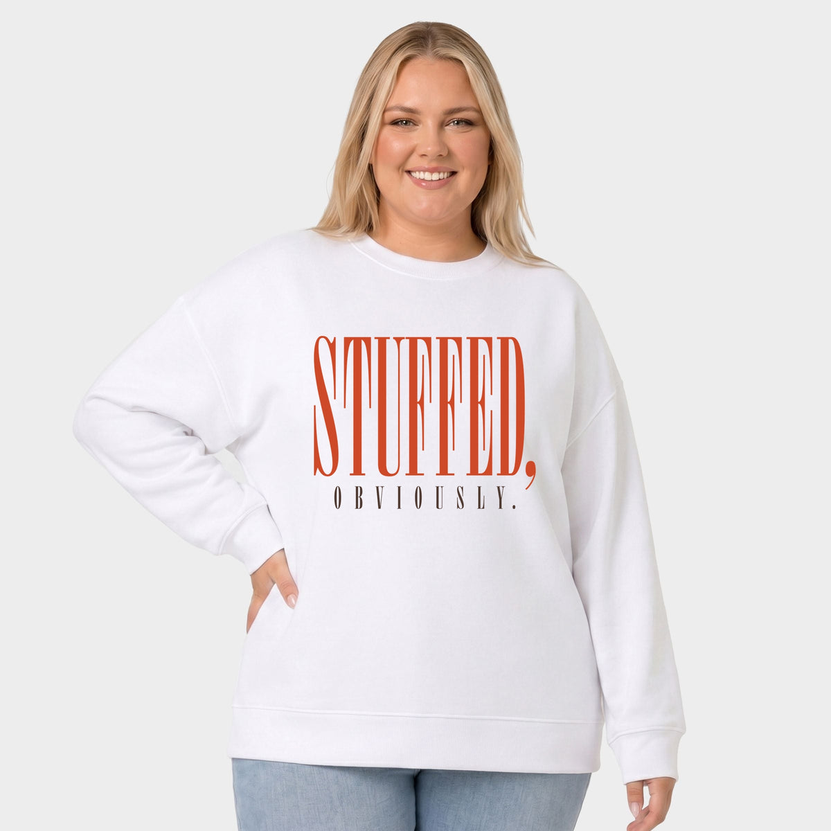 Stuffed, Obviously Tall - Women's Plus Sweatshirt