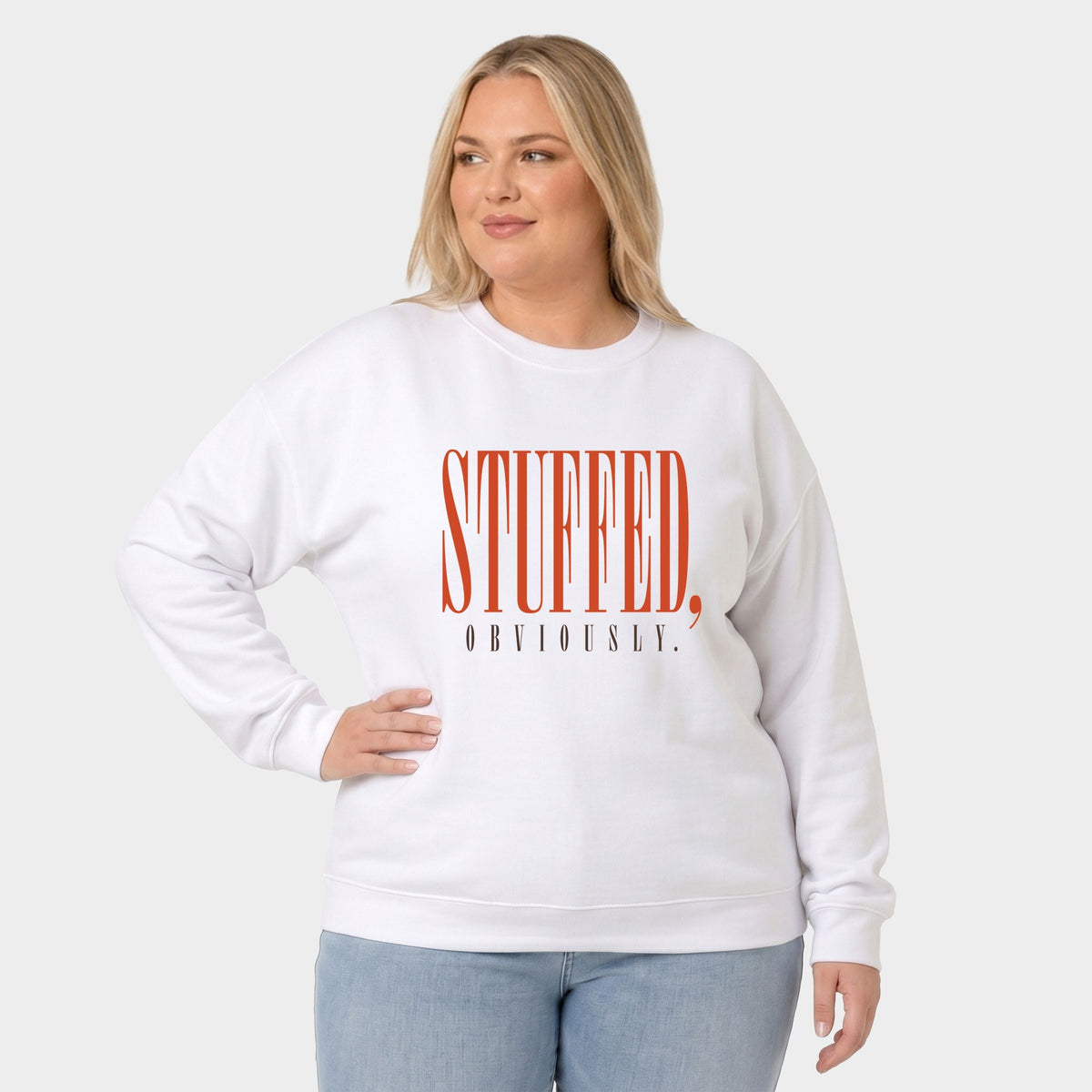 Stuffed, Obviously Tall - Women's Plus Sweatshirt