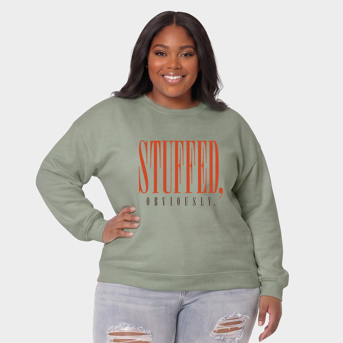 Stuffed, Obviously Tall - Women's Plus Sweatshirt
