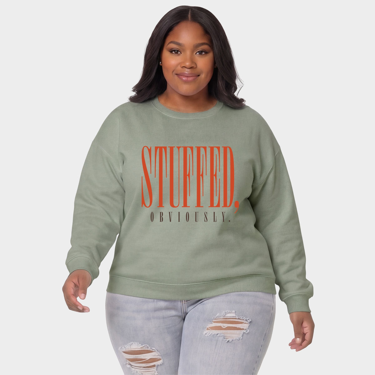 Stuffed, Obviously Tall - Women's Plus Sweatshirt
