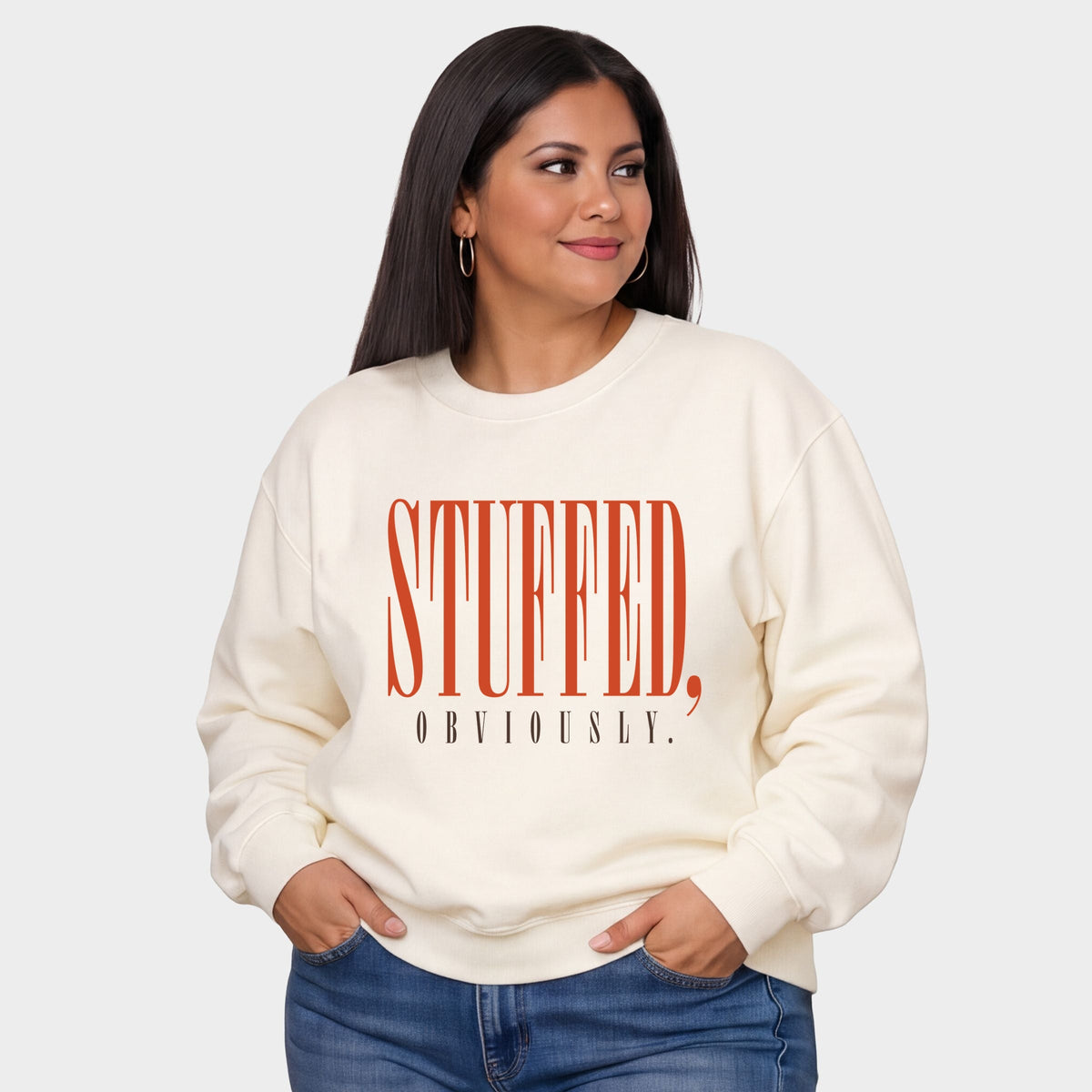 Stuffed, Obviously Tall - Women's Plus Sweatshirt
