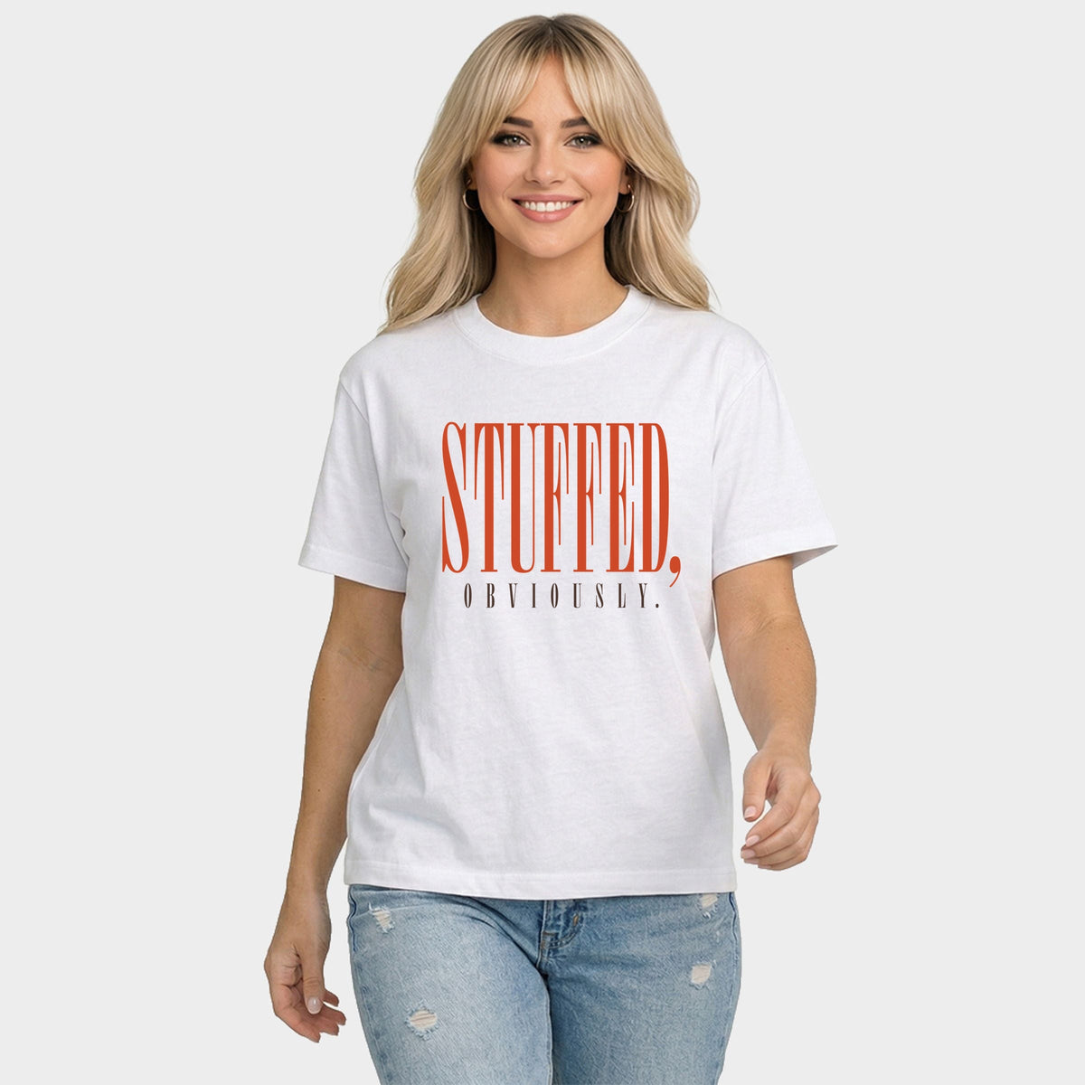Stuffed, Obviously Tall - Women's Relaxed Boxy Tee