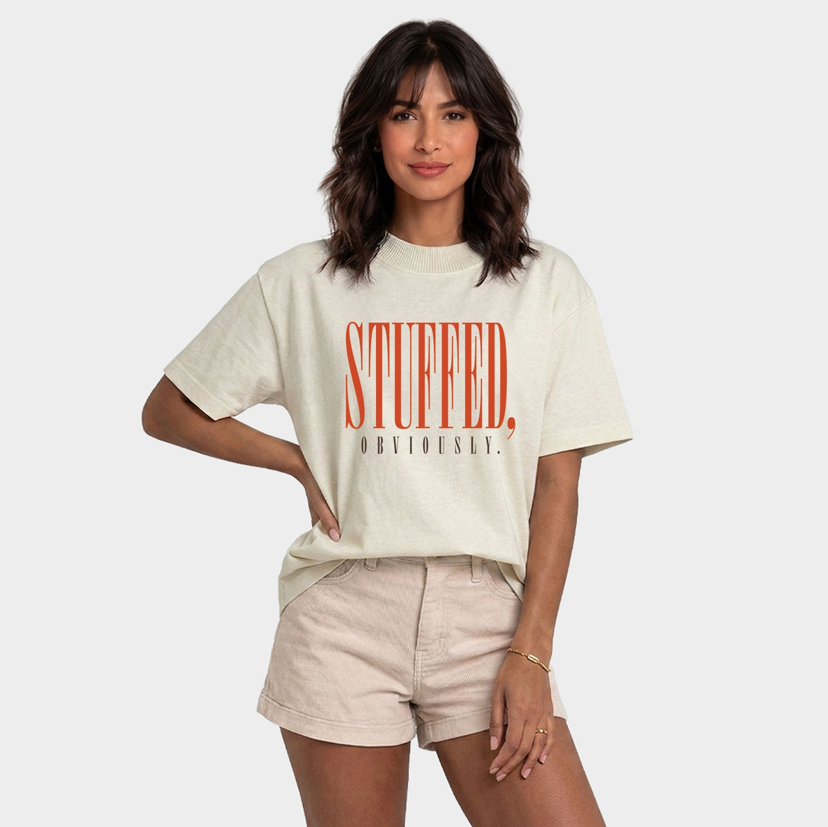Stuffed, Obviously Tall - Women's Relaxed Boxy Tee