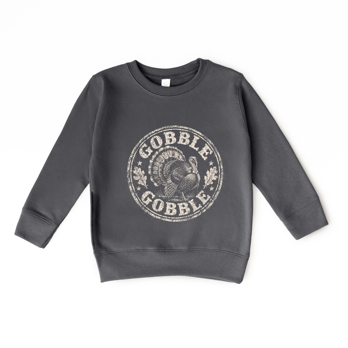 Gobble Gobble Turkey Circle - Toddler Graphic Sweatshirt
