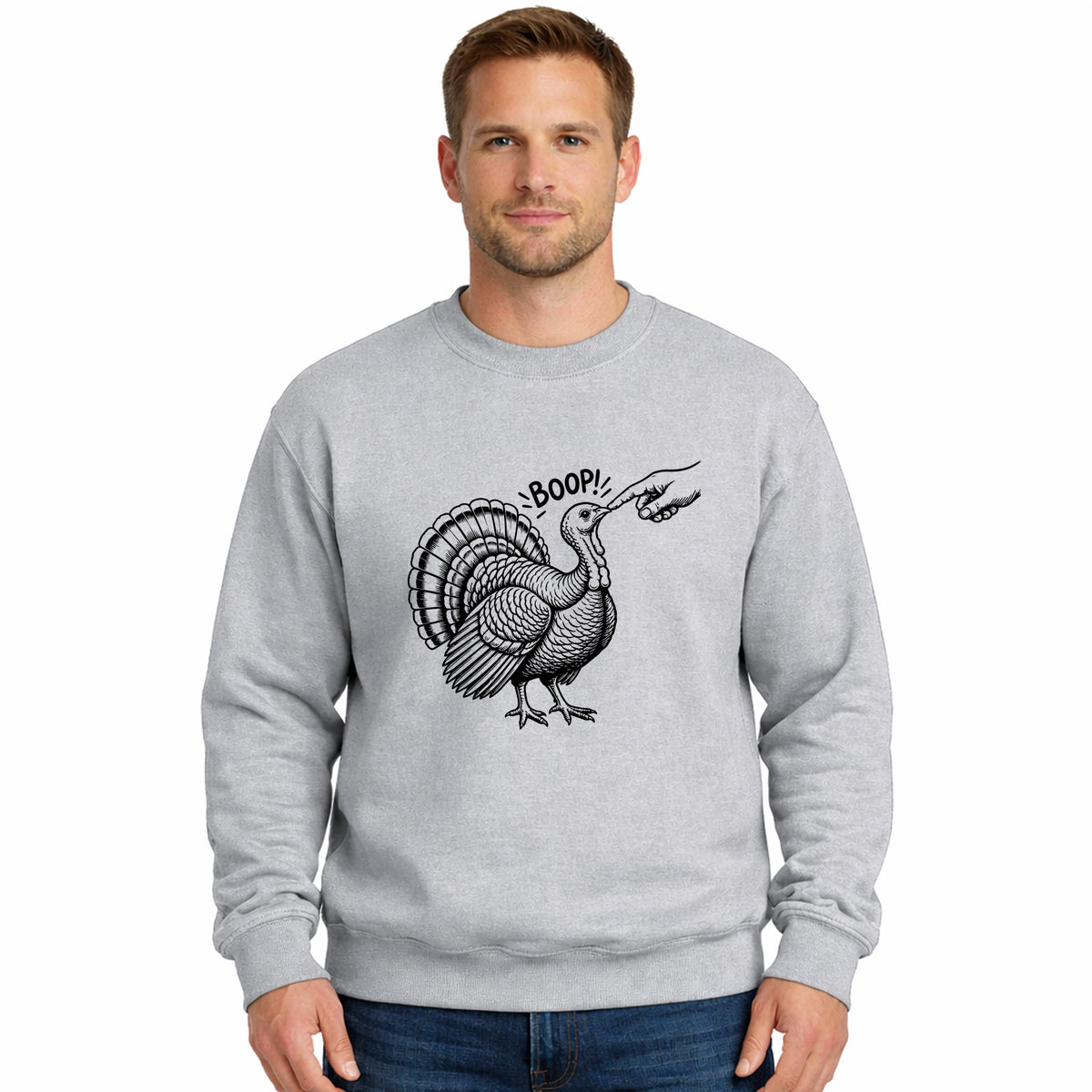 Boop Turkey  - Men's Graphic Sweatshirt